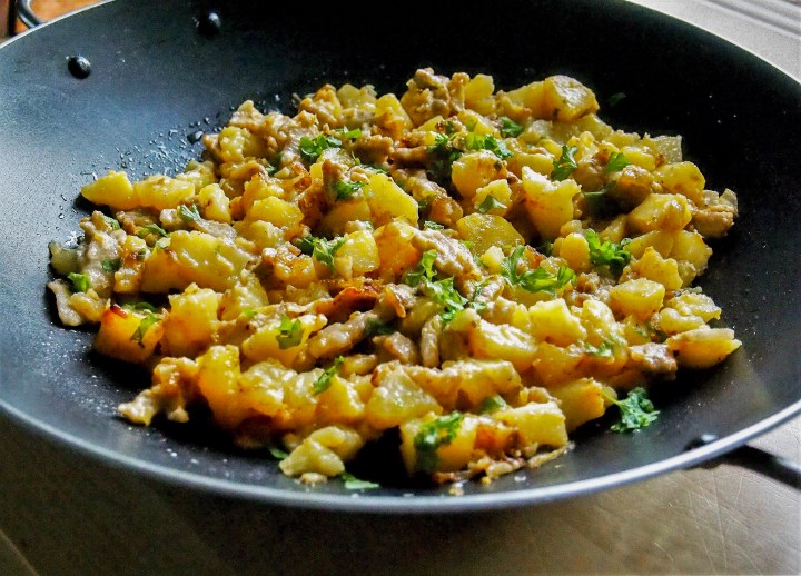 Pyttipannu Creme Bonjour&nbsp;-tuorejuustolla